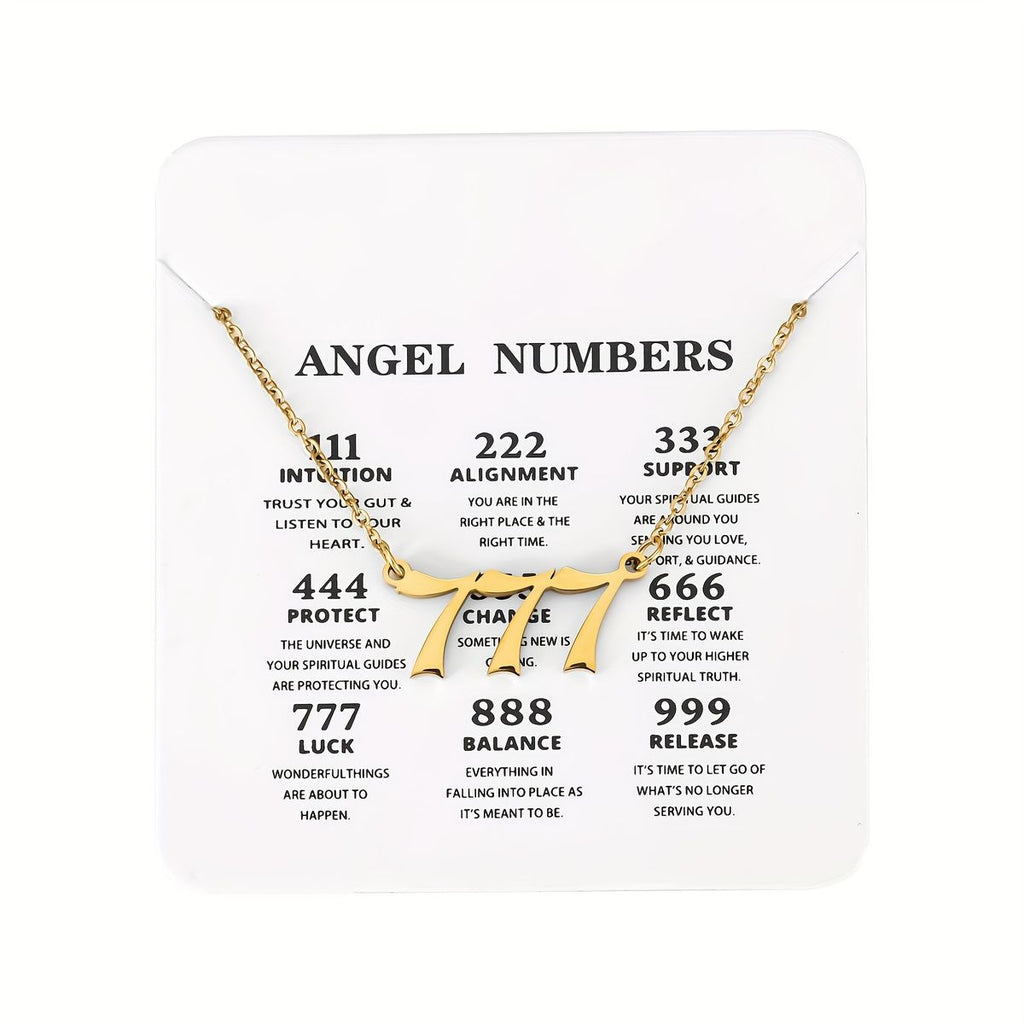 Cabs - Angel Numbers Pendant Chain