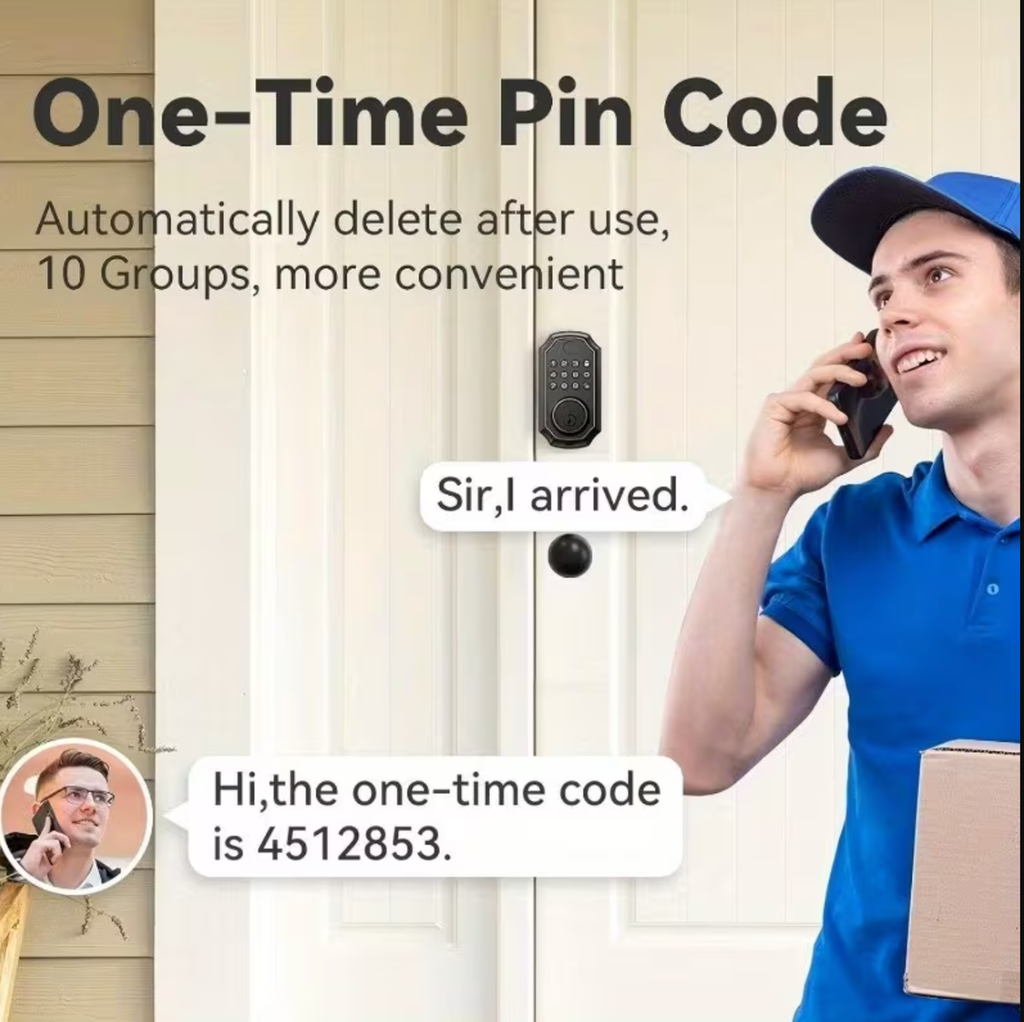 Smart Door Lock Keyless Entry Door Lock with Keypad and Bluetooth App
