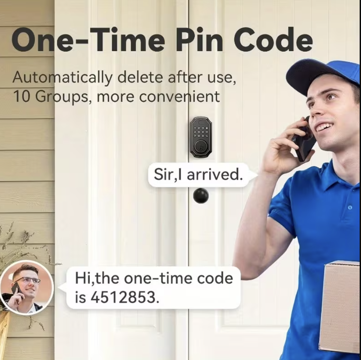 Smart Door Lock Keyless Entry Door Lock with Keypad and Bluetooth App