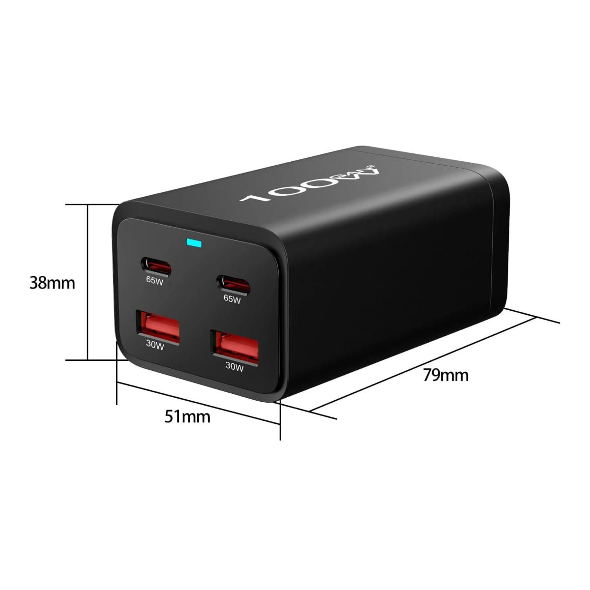 GAN Fast Charger 65W-YMS-608-Black