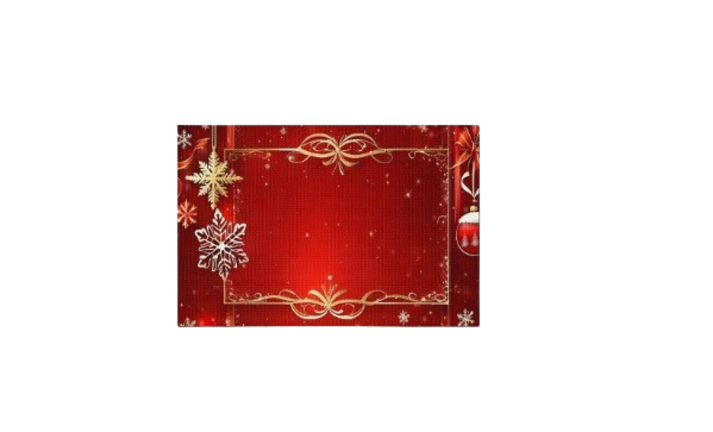 Christmas Placemat- Snowflake - 2 Pieces