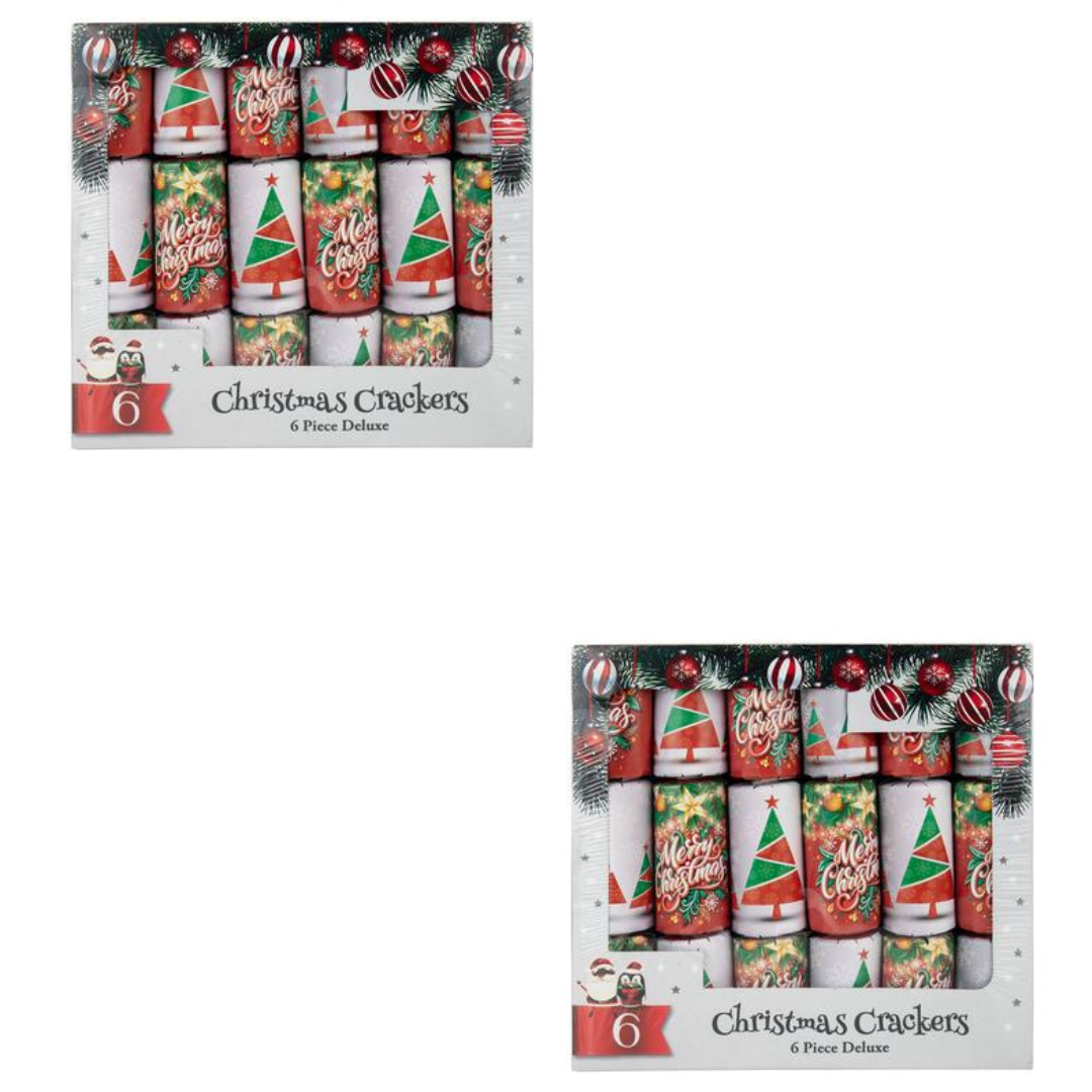 Xmas Crackers Traditional 6pc