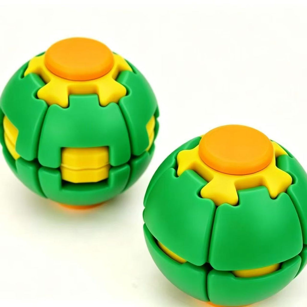 Suitable for Kids Adults, Push Spin Fidget Stress Relief Ball Toy