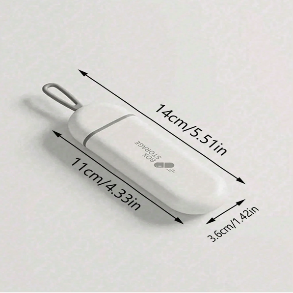 PocketPill Portable Organizer - White,