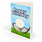 Golf-Themed Happy Birthday Card