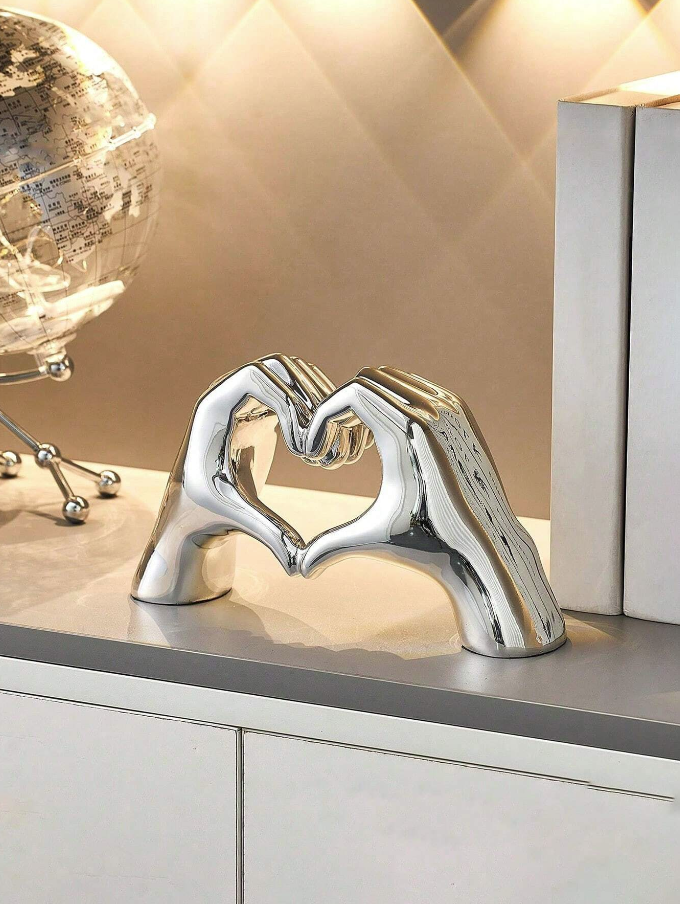 Love Gesture - Finger Ornament - Silver