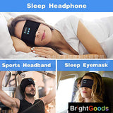 Brightgoods Music Headband with Bluetooth Headphone - Black