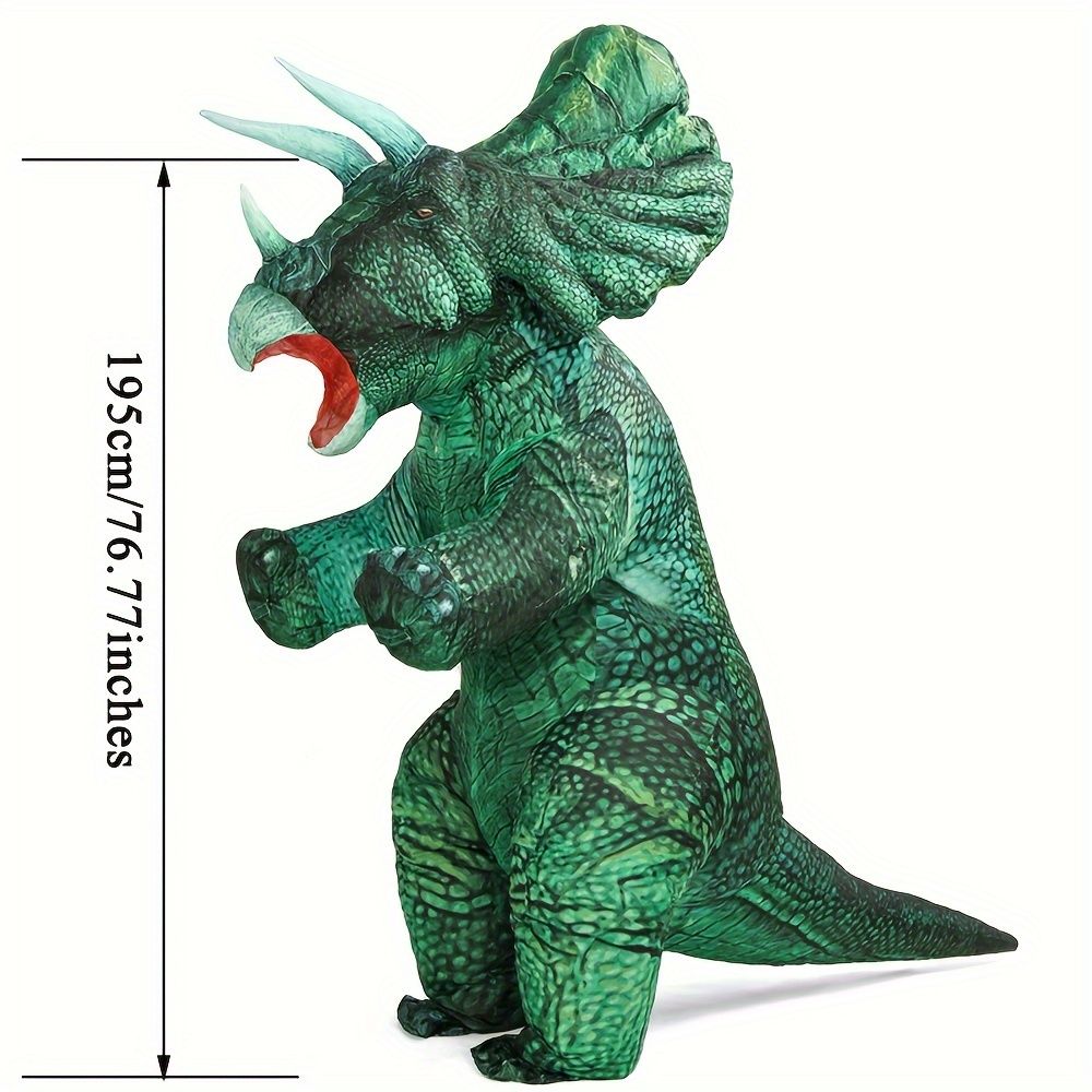 Giant Inflatable Triceratops Costume - Dark