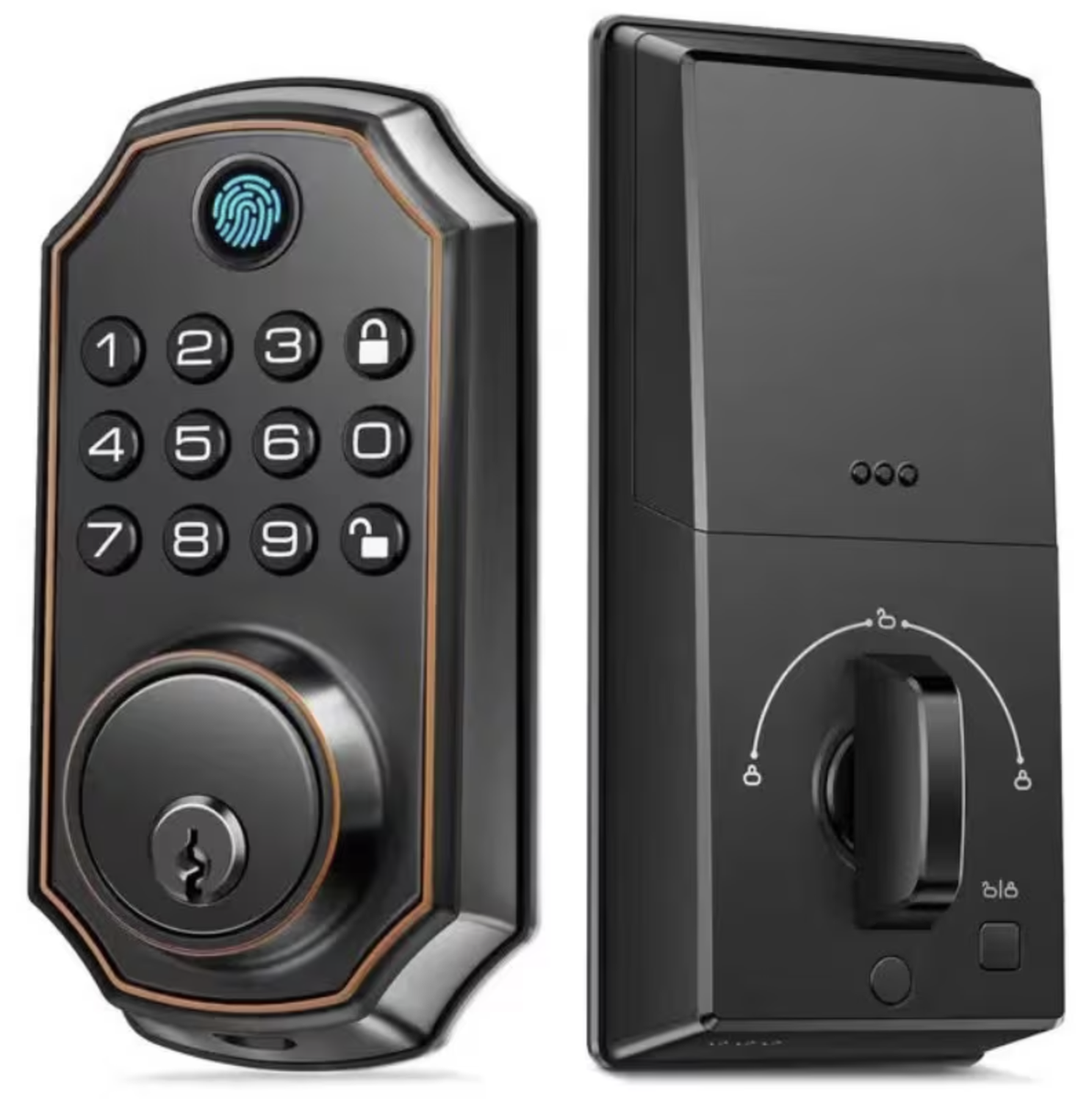 Smart Door Lock Keyless Entry Door Lock with Keypad and Bluetooth App