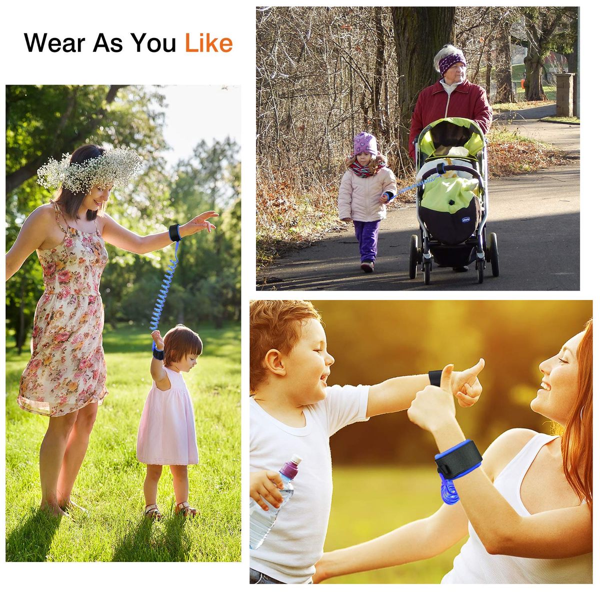 Kids Anti-Lost Ergonomic Safety Strap - Blue