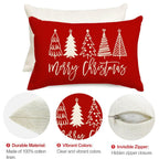 Merry Christmas Pillow Cover - Globe Design