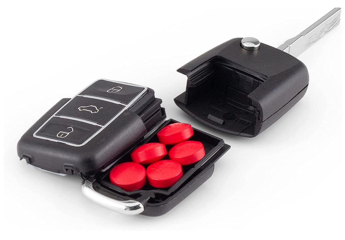 Secret Stash Key 2 - (3 Button) Perfect Stash Hiding Container