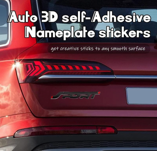 3D Sport Badge For Cars Or Bikes