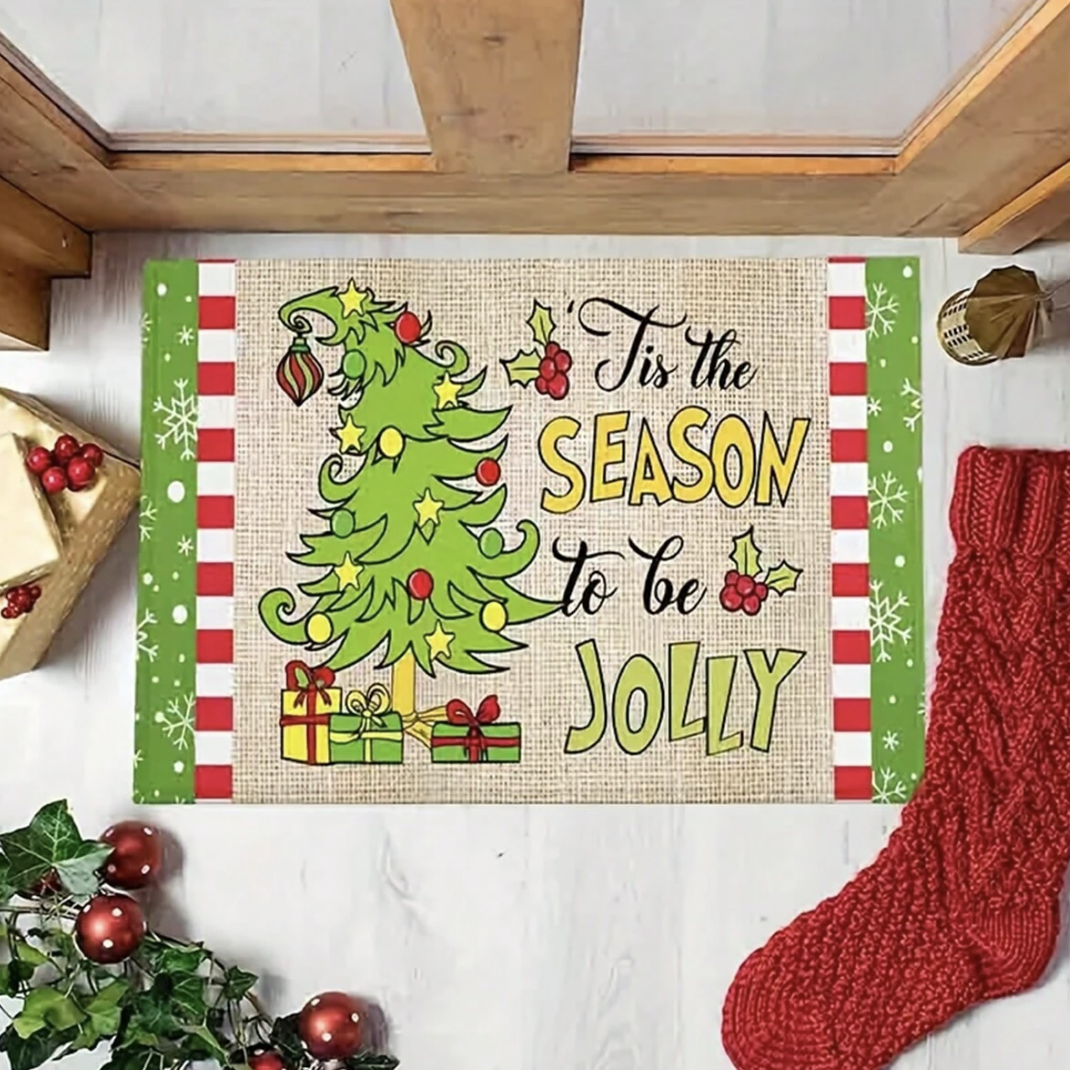 Christmas Mat - Tis The Season To Be Jolly