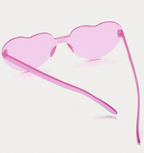 Rimless heart shaped glasses - 1 Pack