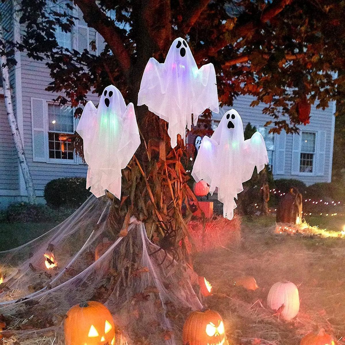 Spooky Halloween Hanging Ghost Light