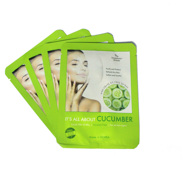 Ymphony Beauty It’s All About Cucumber Facial Mask Pack of 4