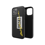 Diesel Apple iPhone 12 Pro Max Embroid Signature Case - Black/Yellow