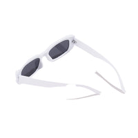 Women Square Frame Casual Sunglasses With Pouch - White