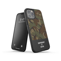 SuperDry Apple iPhone 12 Pro Max Canvas Case - Camo Green