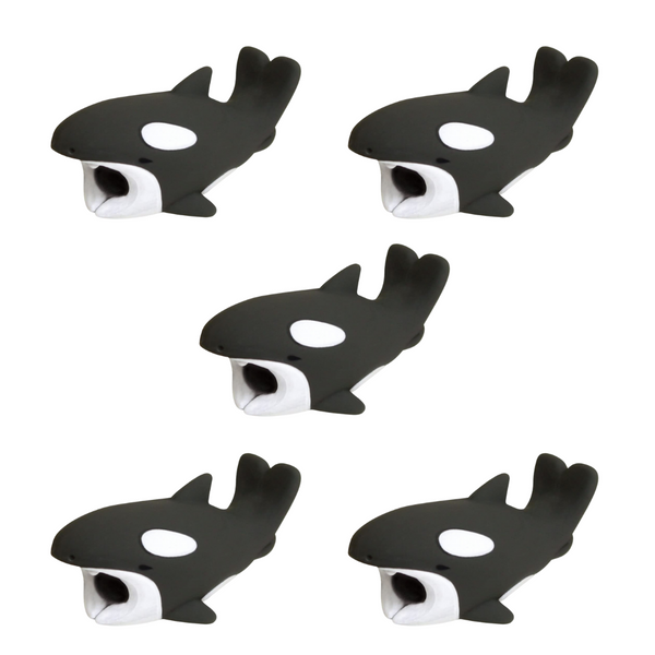 Phone Cable Protector- Identifier - Whaleblack - 5 Pack