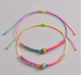 Pride LGBTQ Inspirational Double String Bracelets - Rainbow beads