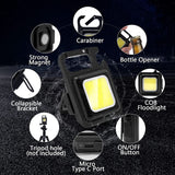 Rechargeable Waterproof Portable Led Light With Bottle Opener x 2