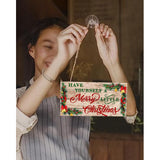 Cabs - Xmas Wooden Sign Ornaments - Merry Christmas