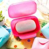 Outdoor Travel Portable Mini Soap Box - Pink
