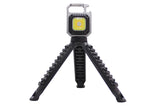 Mini COB LED Rechargeable 6 Mode Magnetic Keychain Light with Pulse Modes