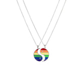 LGBTQ Yin Yang Necklace Set