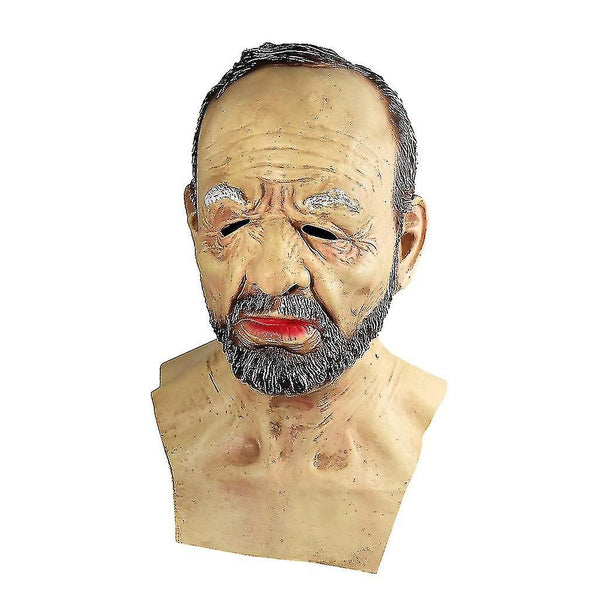 CABS -Old Man Mask With Fake Whiskers
