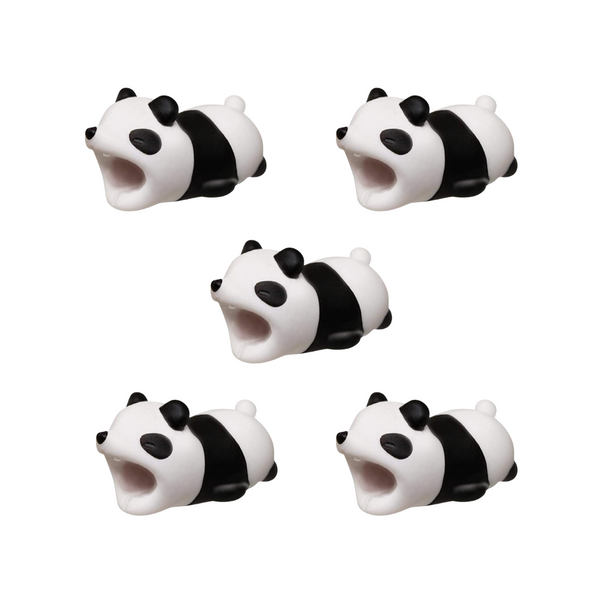Phone Cable Protector- Identifier - Panda - 5 Pack