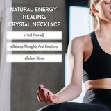 CABS -Stone Chakra Pendant Necklace - Mix colours