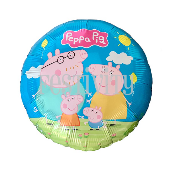 Peppa Pig Round Foil Balloon (Pack of 5)