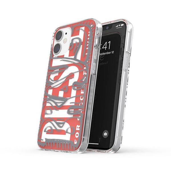 Diesel AOP Case For iPhone 12 MINI - Clear