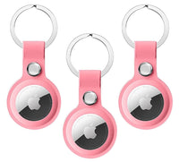 Silicone Apple AirTag - Keyring/Case/Cover - 3 Pack - Pink