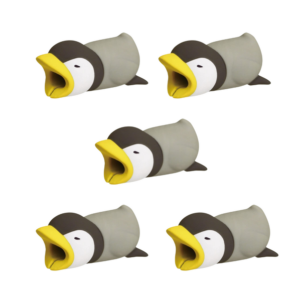 Phone Cable Protector- Identifier - Penguin-1 - 5 Pack