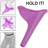 Female Portable Outdoor Travel Silicone Urination Funnel - Pink