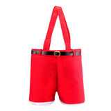 Christmas Gift Bags Santa Red Pants - 24x25cm