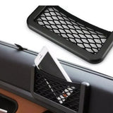 Single Car Net Bag Phone Holder Storage Pocket Organizer 200mm x 80mm