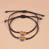 CABS - Pride Rainbow Heart Decor Bracelet