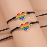 CABS - Pride Rainbow Heart Decor Bracelet