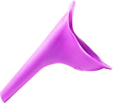 Female Portable Outdoor Travel Silicone Urination Funnel - Purple