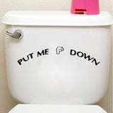 Cabs - Put Me Down Toilet Sticker Decal
