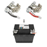 KR Auto Battery Terminal Quick Connectors & Terminals - Silver (Set)