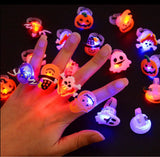 Halloween Ring Lights Random x 5
