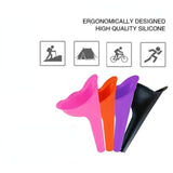 Female Portable Outdoor Travel Silicone Urination Funnel - Orange