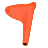 Female Portable Outdoor Travel Silicone Urination Funnel - Orange