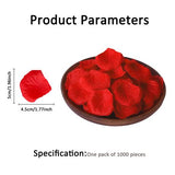 1000 Pieces Simulated Artificial Red Rose Petals